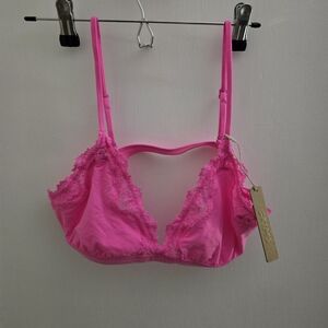 SKIMS Fits Everybody Lace-Trim Triangle Bralette